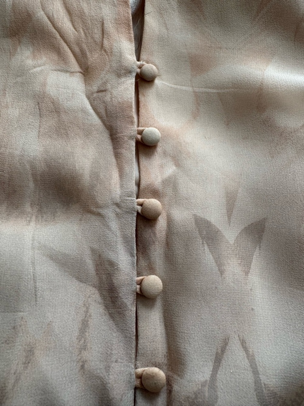 Addison 100% silk Sleeveless Chiffon Halter Dress in Blush and Light Gray, XS - Picture 13 of 16